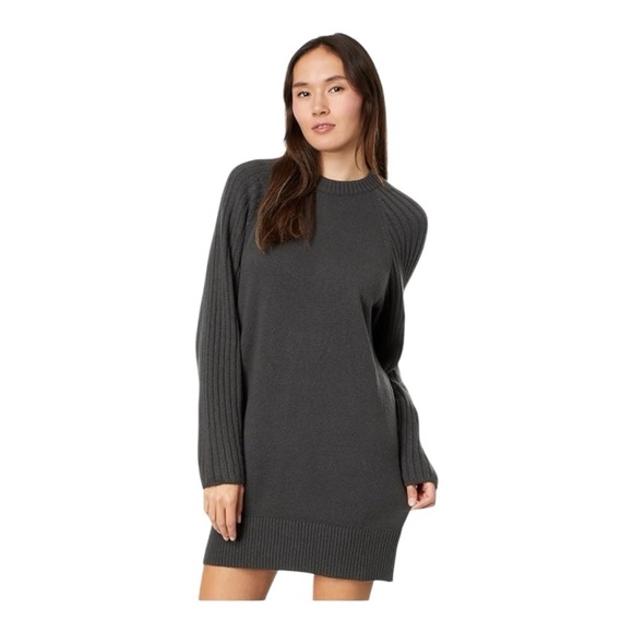 SANCTUARY Urban Girl Knee Length Sweater Dress Size XL Color Mineral Dark Grey - Picture 3 of 13